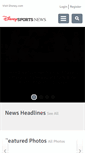 Mobile Screenshot of disneysportsnews.com