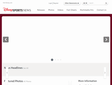 Tablet Screenshot of disneysportsnews.com